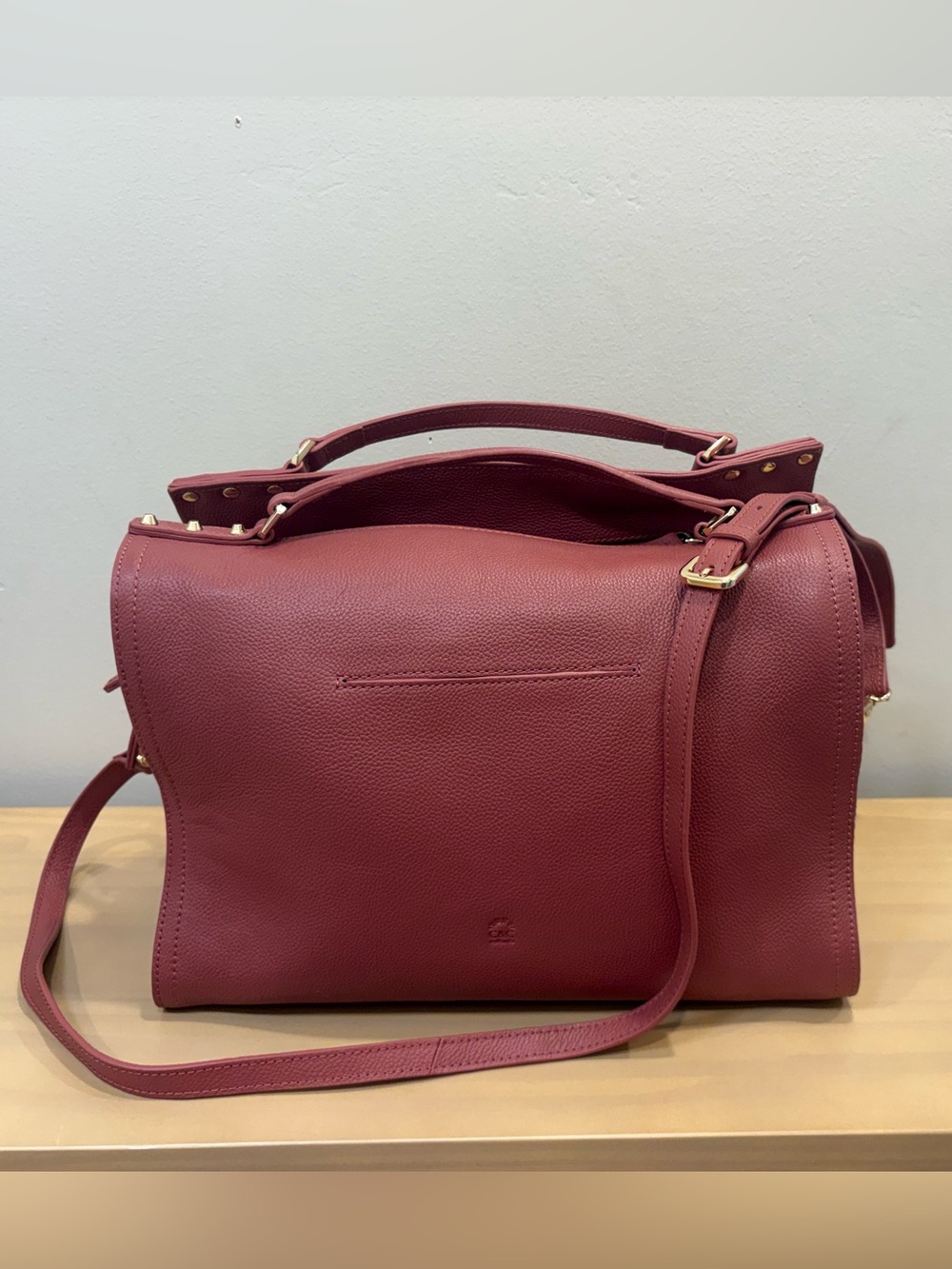 C&C California Lexi Dusty Rose Leather Satchel